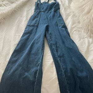 Women's Blue Denim Jumpsuit